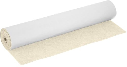 YNNHUDEEP Filz Selbstklebend Filzmatte Filzstoff Hellbeige - 40x220cm 2mm Dick Filzrolle DIY, für Schachtel-Liner Untersetzer Schubladenmatte Auto Filz Bilderrahmen Stuhlbein Tischbeine