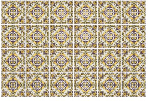 Baldosa adhesiva – vinilo resistente – fácil limpieza – 15x15 cm – lote 24 – antisalpicaduras cocina - Adornos florales en malla