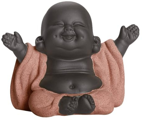 TONGIHS 1 Stück Kleiner Süßer Buddha,für Zuhause,Teetische, Arbeitszimmer,Rosa