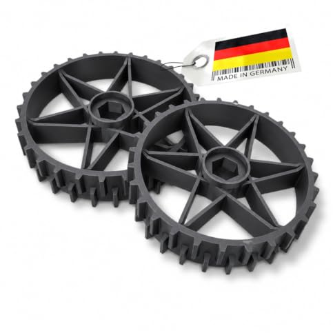 GEMMER Juego de 2 ruedas motrices compatibles con Gardena R38Li R40Li R50Li R70Li R80Li Husqvarna Automower 105/305 / 308 ¡Más agarre!