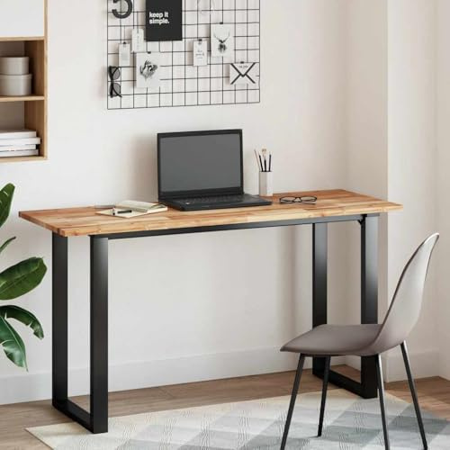 KFPOERTFGD Massivholz Schreibtischplatte 120x50x2 cm Akazie geölt Arbeitsplatte für Schreibtisch Computertisch Werkbank Möbelbau