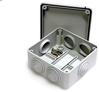 Waterproof junction box 100 x 100 x 50mm with grommets IP56 weatherproof PVC electrical cable installation enclosure (2)
