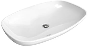 Flaminia, lavabo da appoggio/sospeso, nuda, art. 5082, finitura bianco