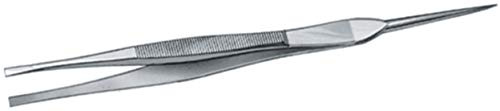 Sicutool, PINZETTE IN ACCIAIO INOX. Tipo a punte zigrinate, per tipografi. L=165mm.