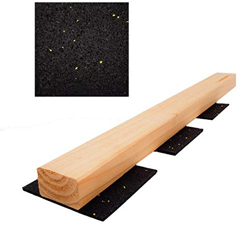 My Plast Terrassenpad - 3 x 90 x 90 mm, 6 x 150 Stück (6er-Pack) | Terrassenpads aus Gummigranulat - für Terrassenbau