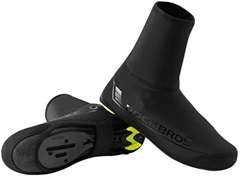 ROCKBROS Cykling Överskor Vindtäta Vattentäta Reflekterande Fleece Skoskydd Fötter Damasker MTB Väg Cykel Racing Svart S (38-42) L (42-46)