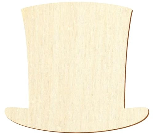 Holz Zylinder Hut - Deko Basteln 3-50cm, Größe:20cm, Pack mit:1 Stück