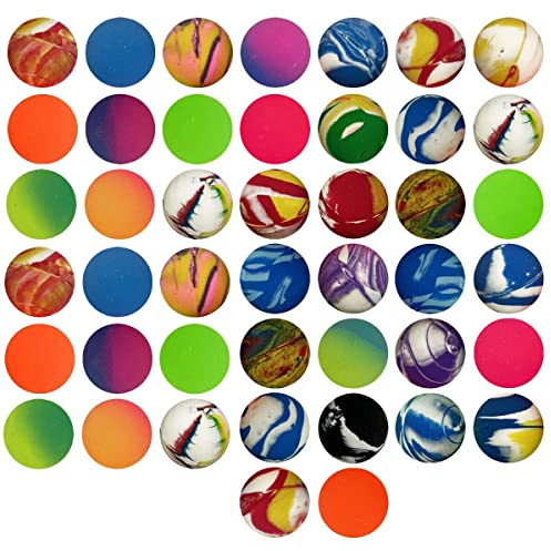 60pk Jet Bouncy Balls for Kids Party Bags 20mm Small Rubber Ball Goody Bag Fillers for Kids Boys Toys – Bouncing Balls Prizes Unisex Birthday Games - School Rewards