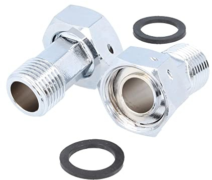 tecuro -49100- Wasserzähler Verschraubungen 3/4 Überwurfmutter x 1/2 Außengewinde