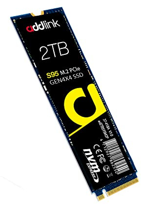addlink S95 2TB SSD M.2 2280 PCIe Gen4 NVMe 1.4, Up to 7200 MB/s, High Performance 3D TLC NAND Internal Solid State Drive - for Intense Workloads, AI PC SSD