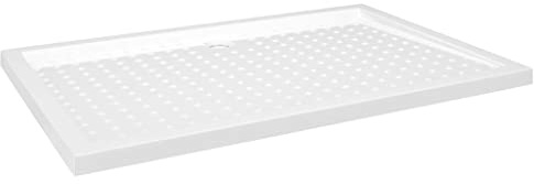 vidaXL Piatto Doccia con Superficie Puntinata Bianco 80x120x4cm ABS