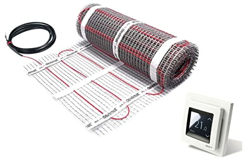 DEVI Danfoss Devimat Dünnbett Set mit Devireg Touch Fußbodenheizung DTIF150 (12m2)
