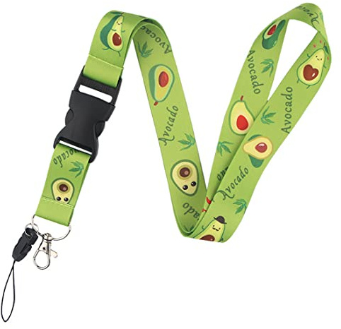 Teegxddy 1 pz cordino, elegante cordino con anello in metallo e fibbia, ottimo per collo staccabile del telefono (avocado)