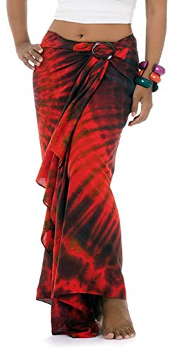 PRINCESS OF ASIA Sarong Pareo Lungi Strandtuch Wicklrock Sarongkleid mit Kokosnuss-Verschluss aus Thailand & Bali