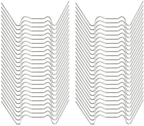50pcs Stainless Steel W Clips for Greenhouse Glass Fitting - Glazing Support and Retaining Spring Window Clips for Polycarbonate Glass