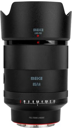 Meike Objectif de téléobjectif 85 mm F1.4 AF Full Frame AF STM Steing Motor Fixed Portrait Lentilles pour Panasonic Lumix Sigma Leica L-Mount S1 S1R S1H S5 FP