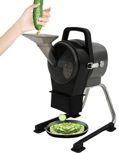 Upgrade Slicer Vegetable Fruit Chopper-Julienne Dicer for Kitchen, Potato Slicer, Adjustable Cabbage Shredder, Cucumber Slicer Thin, with 3 Shredding Knives,110V