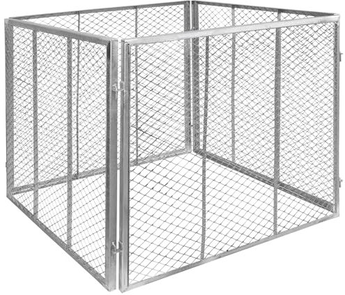 V2Aox Komposter Stahl verzinkt Kompost Metallkomposter Kompostbehälter Kompostgitter Auswahl Garten Gitter Kompost Kompostierer, Größe:Größe 1 80 x 80 x 70 cm