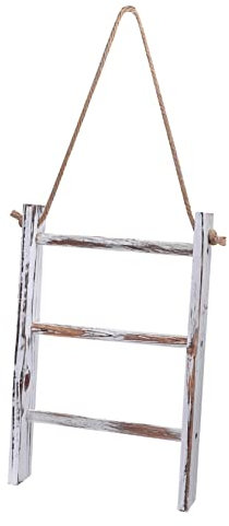 BUGUUYO 1stück Holz Handtuchregal Hängend Retro Design Mit Seil Für Bad Und Küche Zufällige Farbe Praktischer Handtuchhalter Für Ordentliche Aufbewahrung