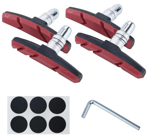 2 pares de pastillas de freno de bicicleta, pastillas de freno para bicicleta, pastillas de freno con herramienta de montaje, sin electrodomésticos, de 70 mm, duraderas pastillas de freno