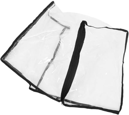 HANABASS Kleiner Gewächshausabdeckung für Sukkulenten und Anzuchtbox Transparente Frostschutzhülle mit Reißverschluss Faltbar Hohe Lichtdurchlässigkeit Innenraum Pflanzenschutz für Ganzjährige Nutzung