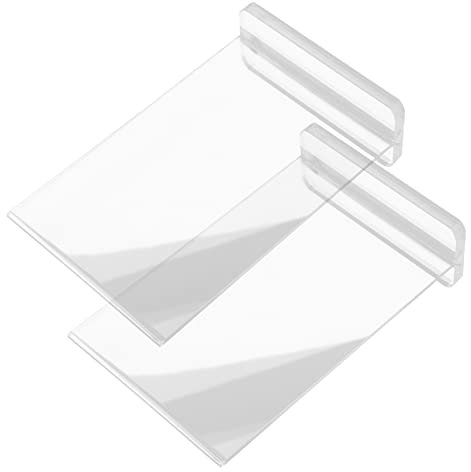 Housoutil 2stücke Acryl Tischaufsteller Transparenter Schilderhalter Acrylständer Zur Präsentation Dokumentenhalter Mit Vertikaler Standform Für Schreibtisch