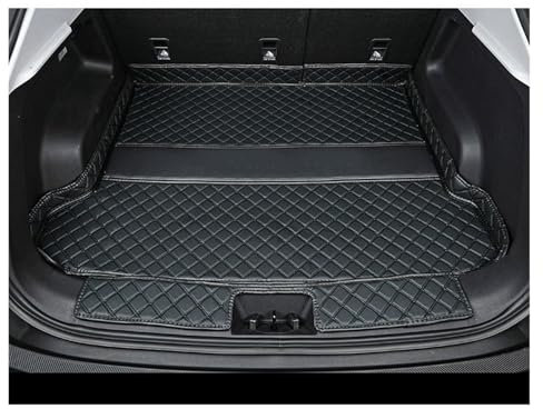 WEIFANAA Car Boot Mat For Jaecoo J7 For Phev 2025 Car Boot Mat Rear Trunk Liner Cargo Leather Floor Carpet Tray Protector Mats Car Trunk Mats(2pcs black)