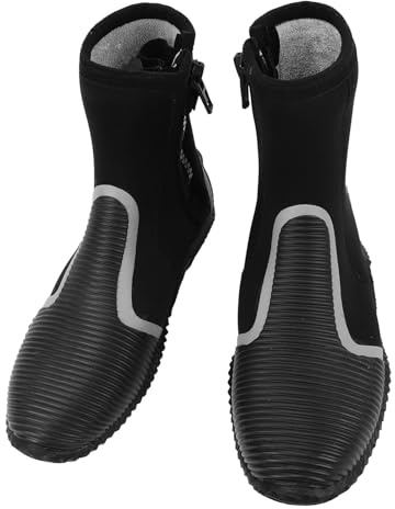 Botines de Agua de 5 Mm, Botas de Buceo Cálido Evita la Suela de Deslizamiento para Nadar para Rafting (Talla L)