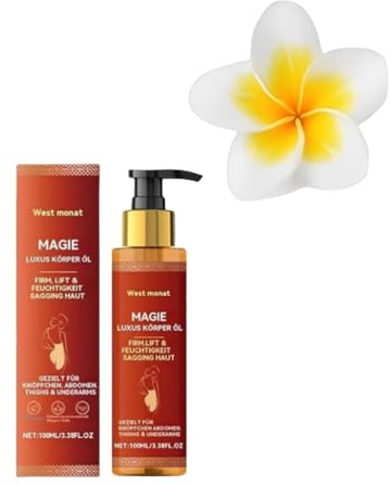 Glow Remedy Oil (100 Ml), Magisches Luxus-Körperöl, Strafft Und Liftet Schlaffe Haut, Körperöl Straffend, Luxuriöses Straffend (100ML)