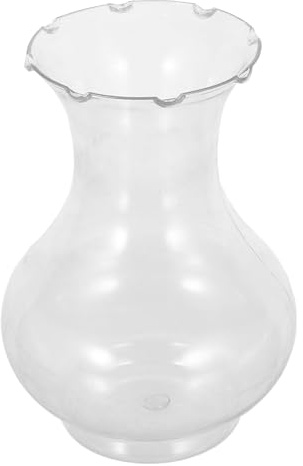 BESPORTBLE 6Pcs Transparent Plastic Hydroponic Flower Vases for Avocado Growing Small Tabletop Bud Bottles for Hyacinth Bulbs and Water Rooting Lightweight Shatterproof Plant Containers for