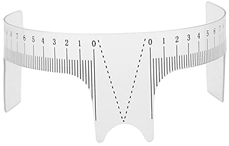Règle à Sourcils Outil de Microblading Professionnel Transparent 3 Types Conception Forme Pont Nez Type A Accessoire Mesure Précise