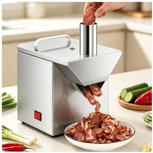Affettatrice professionale completamente automatica per pancetta, 90 kg/ora