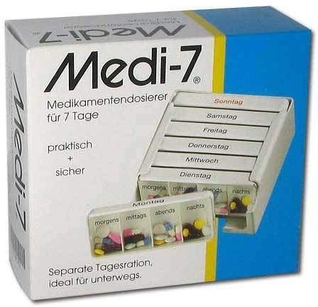 Medi 7 Medikamentendosierer f. 7 Tage Medikamentendispenser