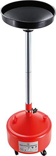BGS Diy 8640 | Altöl-Aufnahmebehälter | 30 l | höhenverstellbar | Trichter-Ø 420 mm | Höhe 1220 - 1520 mm | Trichter und Behälter Kunststoff | Ablaufrohr Stahl