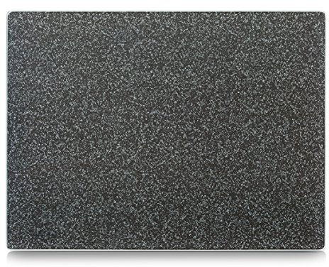 Zeller 26254 Grant Plaque de découpe Verre de Sécurité Gris 40 x 30 x 0,8 cm