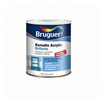 Bruguer Acrylic Multisuperficie Esmalte al agua Brillante Rojo Carruajes 750 ml