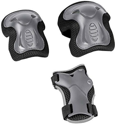 HUDORA Unisex Jugend 83187 Hornet Protektorenset Gr. S, Silber, S