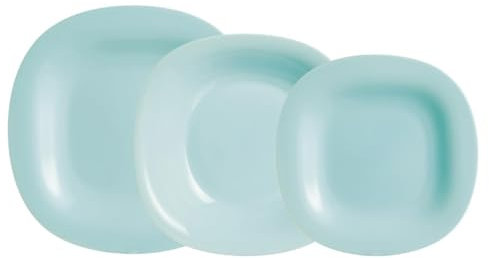 Luminarc Carine Turquesa Vajilla Opal Apto Microondas Apto Frigorífico Reciclable