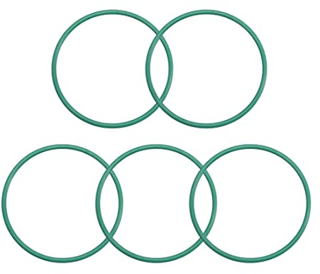 sourcing map 5 Stück O Ring 23mmx25mmx1mm FKM Dichtungsringe O-Ringe Fluor Gummi Öl Säure Unterlegscheiben für Industerie Maschinen Auto Reparatur Wärmebeständigkeit
