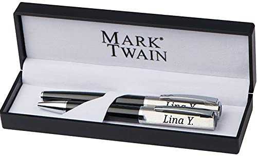 Schreibset für aus Kugelschreiber Rollerball mit Gravur Mit Wunschgravur PS102