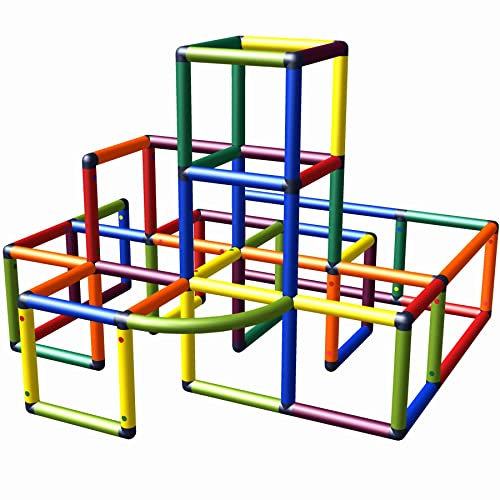 Move and stic Daniel 6405 - Torre da arrampicata con struttura per labirinto, multicolore