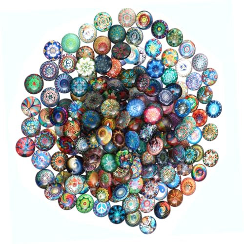 STOBOK de Abovedados 150 Piezas para Hacer Aretes de Vidrio Decorativos Suaves Y Elegantes