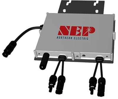 NEP 800W Wechselrichter| 800W Mikrowechselrichter | Mit integriertem Relais | IP-67 | WiFi | App-Steuerung | Pv Wechselrichter 800w | Mikrowechselrichter für Balkonkraftwerk