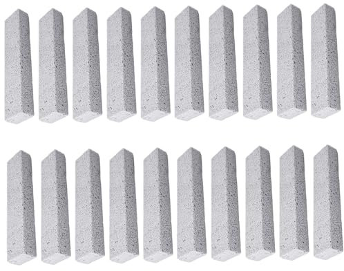 NIDONE 20pcs Bimsstein zum Reinigen von 1.4x1x5,9 Zoll Bimsstein Toilettenschüssel Reiniger Schaumglas Bimsstein für Poolfliesengrill Beton Beton