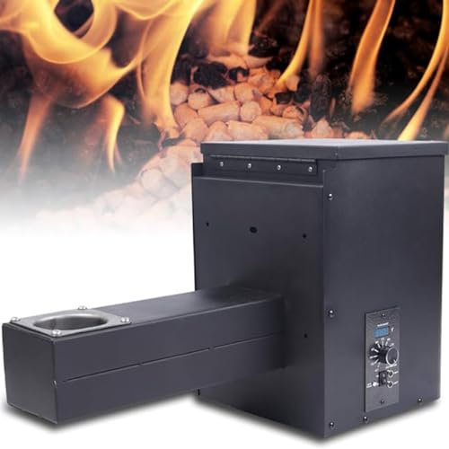 Pellet BBQ Smoker Hopper Assembly Kit, Intelligent Knob Type Digital Temperature Controller for Grill, Smoke, Bake, Roast and BBQ