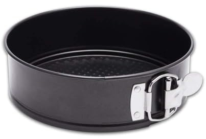 Keyoung Moule à charnière - Diamètre : 28 cm - Rond - Durable - Avec revêtement antiadhésif de qualité supérieure - Noir