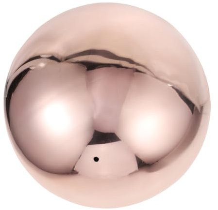 PHENOFICE Boule Décorative Boules D'observation pour Les Jardins Sphère Polie Globe sans Couture Boules De Jardin en Plein Air Regarder des Boules pour Le Jardin Rose Gold Acier Inoxydable