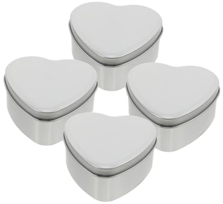 Hoement 4stücke Herzförmige Geschenkbox Aus Süßigkeiten Aufbewahrungsbox Für Valentinstag Und Hochzeiten Romantische Herzschachtel Mit Deckel Für Pralinen Und