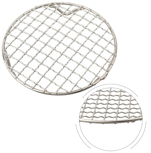 Grille de cuisson ronde en acier inoxydable 201 pour refroidir les pâtisseries ou les viandes (15 cm)