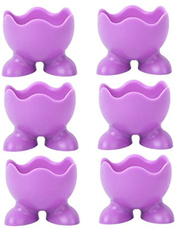 PRETYZOOM Porta Huevos Duros de Silicona Base, 6 Piezas para Cocinar